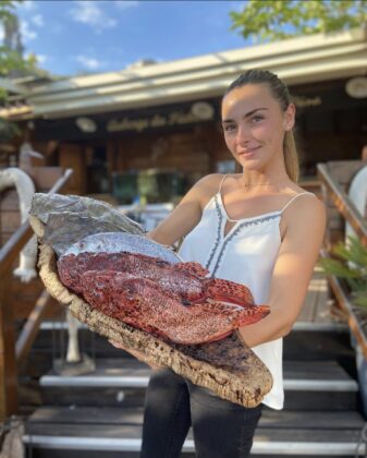 présentation d'un plateau de poissons