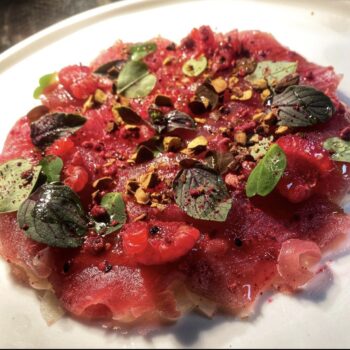 tataki de thon rouge - restaurant le ion d'or - Bastia